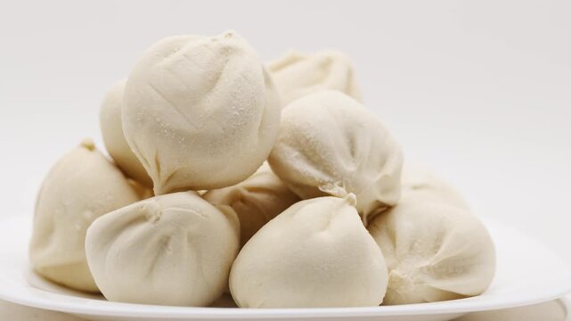 Making dumplings in a kitchen with simple steps and clear instructions