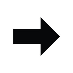 A large black arrow pointing to the right on a white background © MD Imran