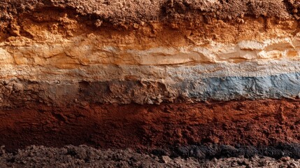 Cross section of earth layers natural background © nameera_jh