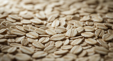 Obraz premium Macro texture shot of raw oats