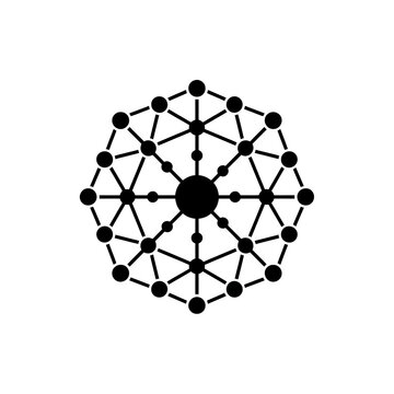 Decentralized Autonomous Organization DAO Blockchain Icon