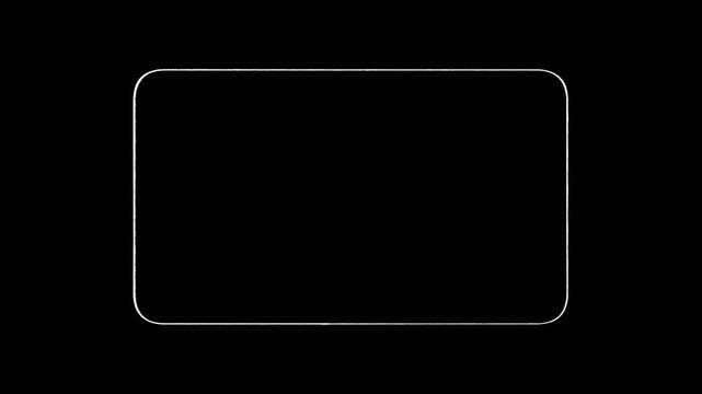 ざらざらとしたブラシがおしゃれな手書きの吹き出しのアニメーション（背景透過、アルファチャンネル）