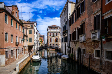 View of the canals of Venice (Italy) © McoBra89