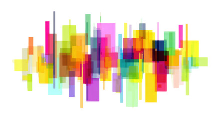 Colorful abstract geometric rectangles modern digital art background vibrant overlapping shapes creative design high resolution