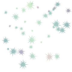 Abstract Starbursts and Sparkles PNG Transparent Background