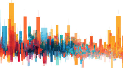 Abstract colorful equalizer bars background, vibrant sound wave visualization digital music spectrum technology concept modern graphic illustration high resolution