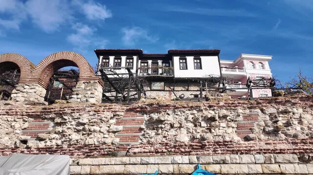 Panorama of The old town of Nessebar, Burgas Region, Bulgaria