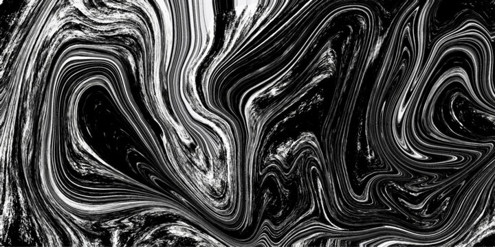 Black and white abstract vector marble texture with liquid swirl patterns and elegant fluid flow background for modern graphic design and artistic backdrops