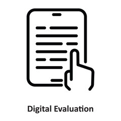 Fototapeta premium Digital Evaluation Vector icon which can easily modify or edit