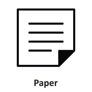 Paper  Vector icon which can easily modify or edit