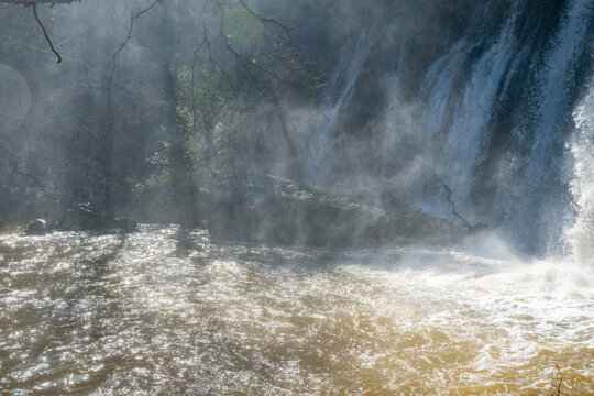 Kurşunlu Waterfall Nature Park (Turkish: Kurşunlu Şelalesi) is located 19 km from Antalya, Turkey at the end of a 7 km road branching off to the north of the Antalya-Serik-Alanya highway