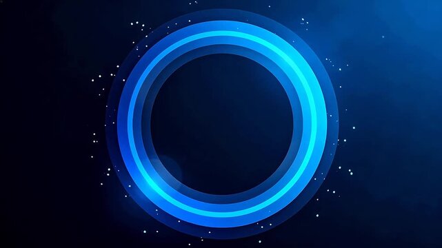 Blue glowing circular design