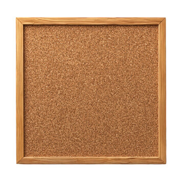 Brown cork board texture seamless pattern isolated on transparent background