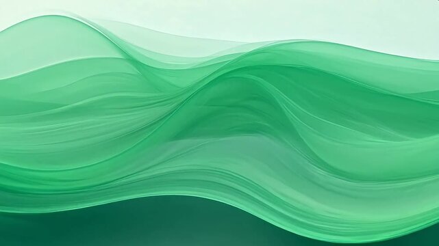 Abstract green wave pattern
