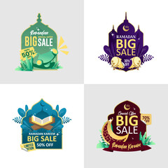 ramadan kareem islamic background vector