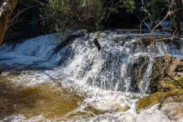 Kurşunlu Waterfall Nature Park (Turkish: Kurşunlu Şelalesi) is located 19 km from Antalya, Turkey at the end of a 7 km road branching off to the north of the Antalya-Serik-Alanya highway
