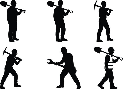 Silhouettes of baseball players in various defensive positions