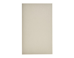 Fototapeta premium Rectangular, off-white, textured surface against a stark black background