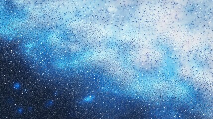 Obraz premium vast blue starfield with a sparkling galactic band, glowing nebula clouds and distant starlight evoking wonder and serene vastness