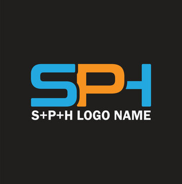 sph logo name vector, creative and unique sph logo, typhogray and text design sph, letter mark word mark sph best business design 