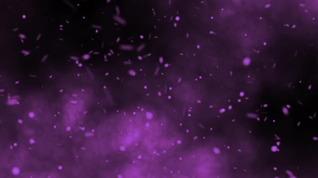 Falling Purple Glitters Background 4k Video
