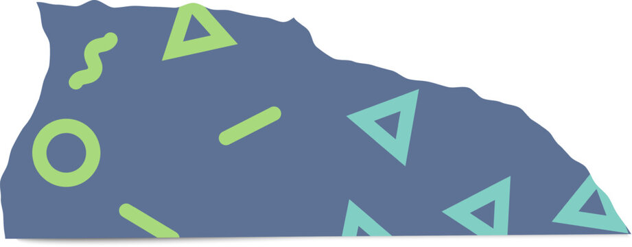 Abstract geometric shapes creating a retro pattern background