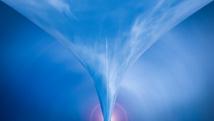 avión en espacio tiempo surrealista © Menorcaevo