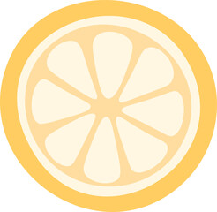 Fototapeta premium Lemon slice fresh citrus fruit concept design