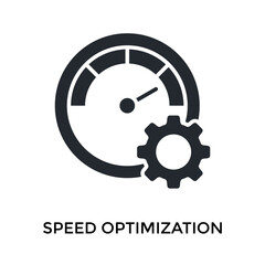 Speed Optimization Icon Glyph Style. Vector Illustration For Graphic Design © San D