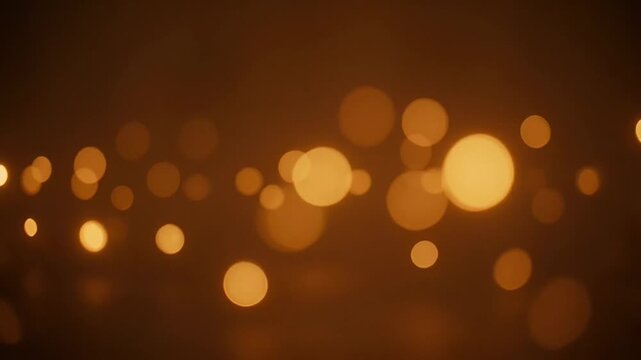A captivating bokeh image featuring warm, golden lights against a blurred background
