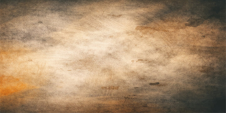 Antique aged parchment with a stained grunge texture and vintage brown paper pattern creates a blank retro surface for a grungy ancient book page design