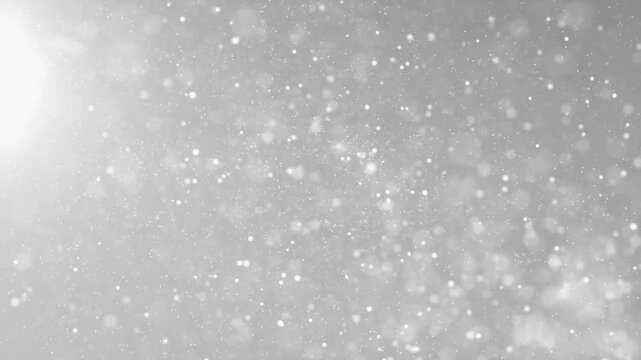 Falling White Glitters Background 4k Video