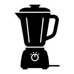 A black and white image of a blender