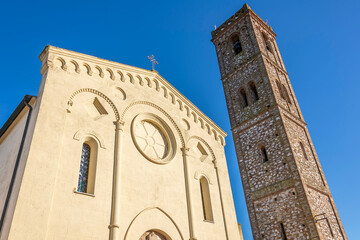 Fototapeta premium Parish of Saints Peter and Paul the Apostles of Latignano, Cascina, Pisa, Italy