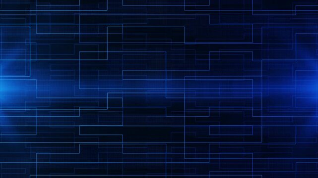 Cybersecurity network protection for IT security presentations, firewall software demos, and data protection videos. Defense technology background. Seamless 4K loop.