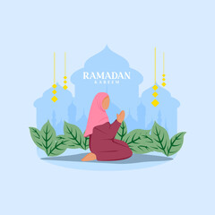 ramadan kareem islamic background vector