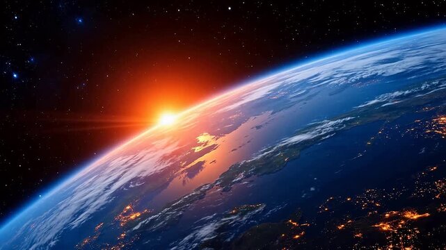 Earth'sCurvedHorizonatSunrise