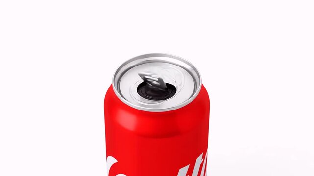 Opening a Can of Soda Drink.