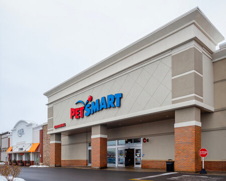 Syracuse, NY - Feb 17, 2026: PetSmart is a leading U.S. pet‑supply retailer offering products and services for dogs, cats, birds, fish, and small animals. 
