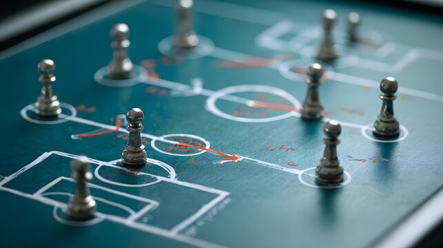 football tactics board strategy planning teamwork leadership