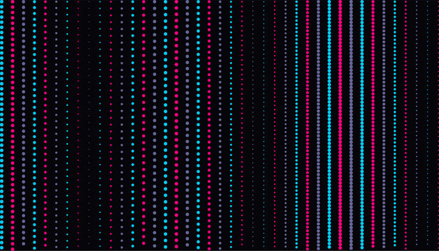 Abstract Modern Neon Digital Dotted Lines Motion Glitch Vector Background