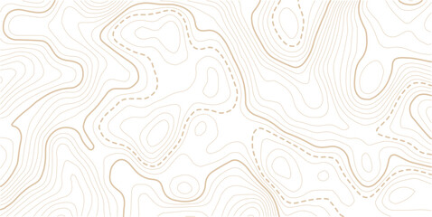 Vector geographic contour mounted map background. Abstract minimal The patter discovery vector topo map. Abstract line contour mountain terrain map background. Vintage outdoors style wallpaper. © AFROZAOPORNA