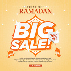 ramadan kareem islamic background vector