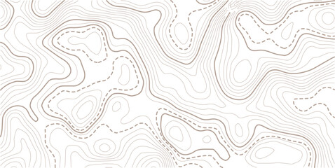 Vector geographic contour mounted map background. Abstract minimal The patter discovery vector topo map. Abstract line contour mountain terrain map background. Vintage outdoors style wallpaper. © AFROZAOPORNA