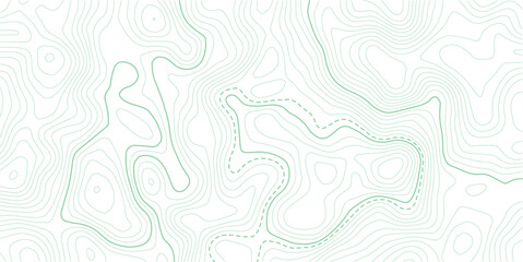 Vector geographic contour mounted map background. Abstract minimal The patter discovery vector topo map. Abstract line contour mountain terrain map background. Vintage outdoors style wallpaper. © AFROZAOPORNA
