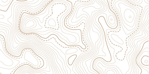 Vector geographic contour mounted map background. Abstract minimal The patter discovery vector topo map.Topographic map pattern background vector. Abstract line contour mountain terrain map background © AFROZAOPORNA