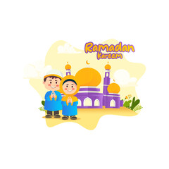 ramadan kareem islamic background vector
