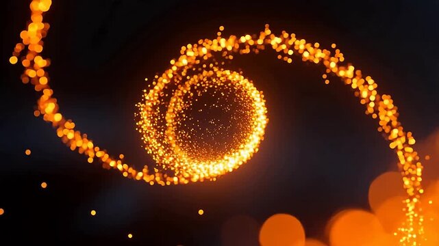 GoldenSpiralofLightonDarkBackground