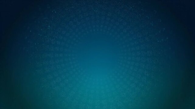 Abstract blue background with subtle circular pattern and light particles
