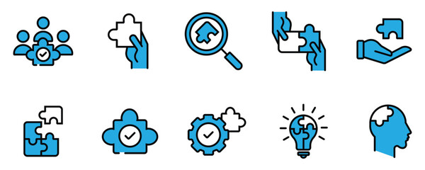 Brainstorming and Growth Strategy Vector Icons
